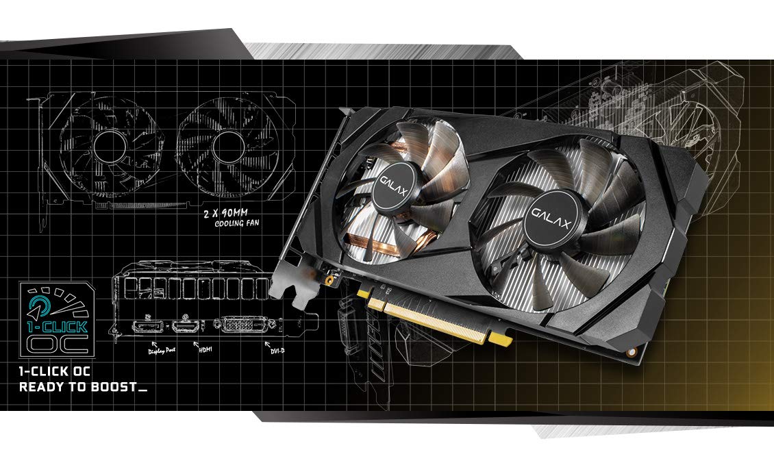 GALAX GEFORCE GTX 1660 TI (1-CLICK OC) 6GB GDDR6 192-BIT DP/HDMI ...