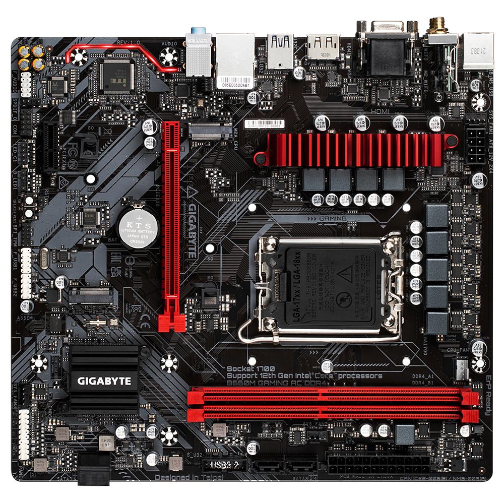 GIGABYTE B660M GAMING AC DDR4 INTEL LGA 1700 MOTHERBOARD-MOTHERBOARDS-Makotek Computers