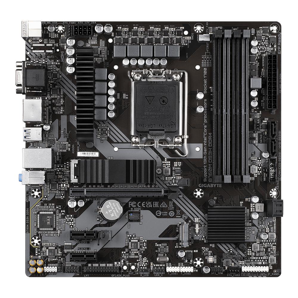 GIGABYTE B760M DS3H LGA1700 DDR4 MOTHERBOARD-MOTHERBOARD-Makotek Computers