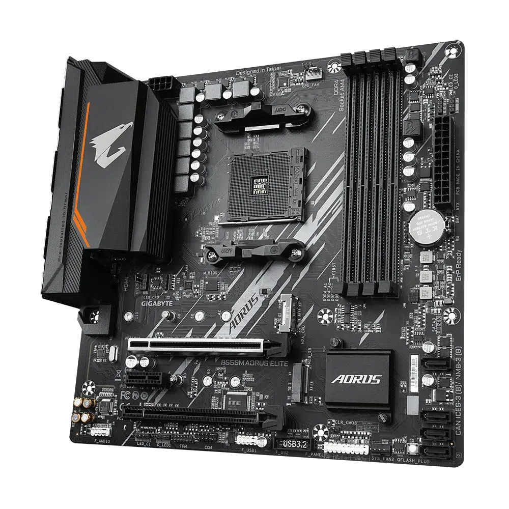 GIGABYTE GA-B550M-AORUS-ELITE MATX AM4 DDR4 MOTHERBOARD-MOTHERBOARD-Makotek Computers