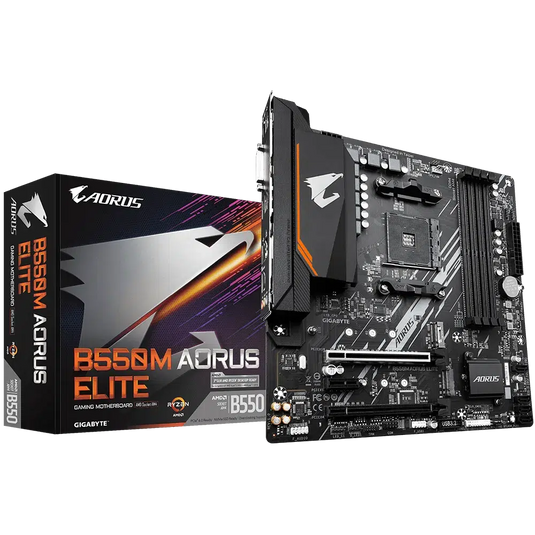 GIGABYTE GA-B550M-AORUS-ELITE MATX AM4 DDR4 MOTHERBOARD-MOTHERBOARD-Makotek Computers