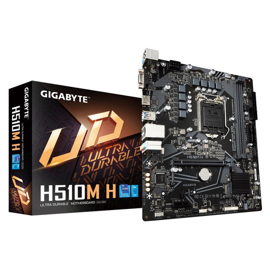 GIGABYTE H510M H | 6+2 PHASES DIGITAL VRM | PCIE 4.0* DESIGN | REALTEK GBE LAN | ANTI-SULFUR RESISTOR | SMART FAN 6 | ULTRA DURABLE MOTHERBOARD-MOTHERBOARDS-Makotek Computers