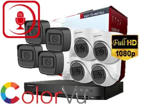 HIKVISION 2MP/ 8CH LITE COLORVU CCTV KIT-CCTV-Makotek Computers