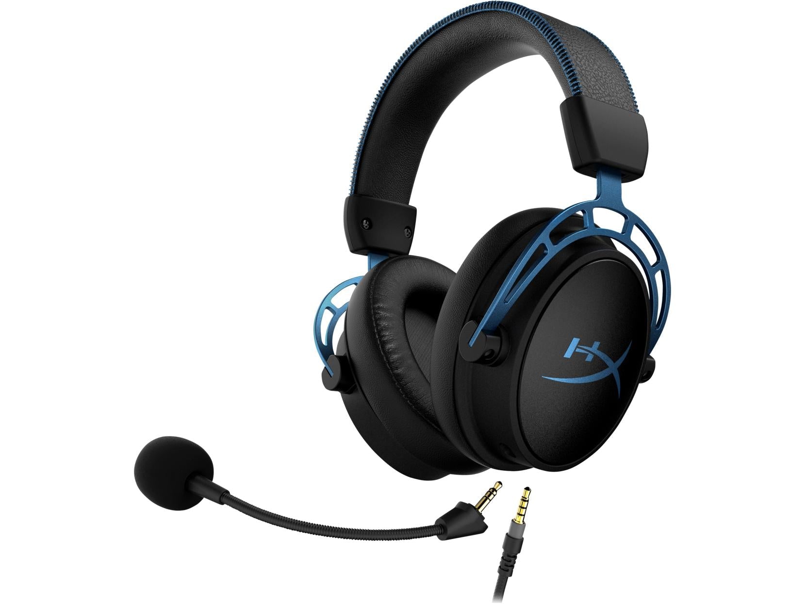 HP HYPERX CLOUD ALPHA S BLACK/BLUE WIRED GAMING HEADSET-HEADSET-Makotek Computers