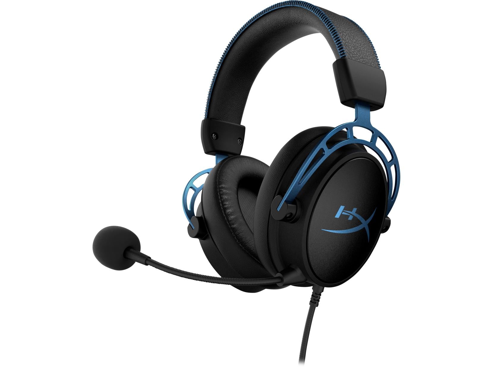 HP HYPERX CLOUD ALPHA S BLACK/BLUE WIRED GAMING HEADSET-HEADSET-Makotek Computers