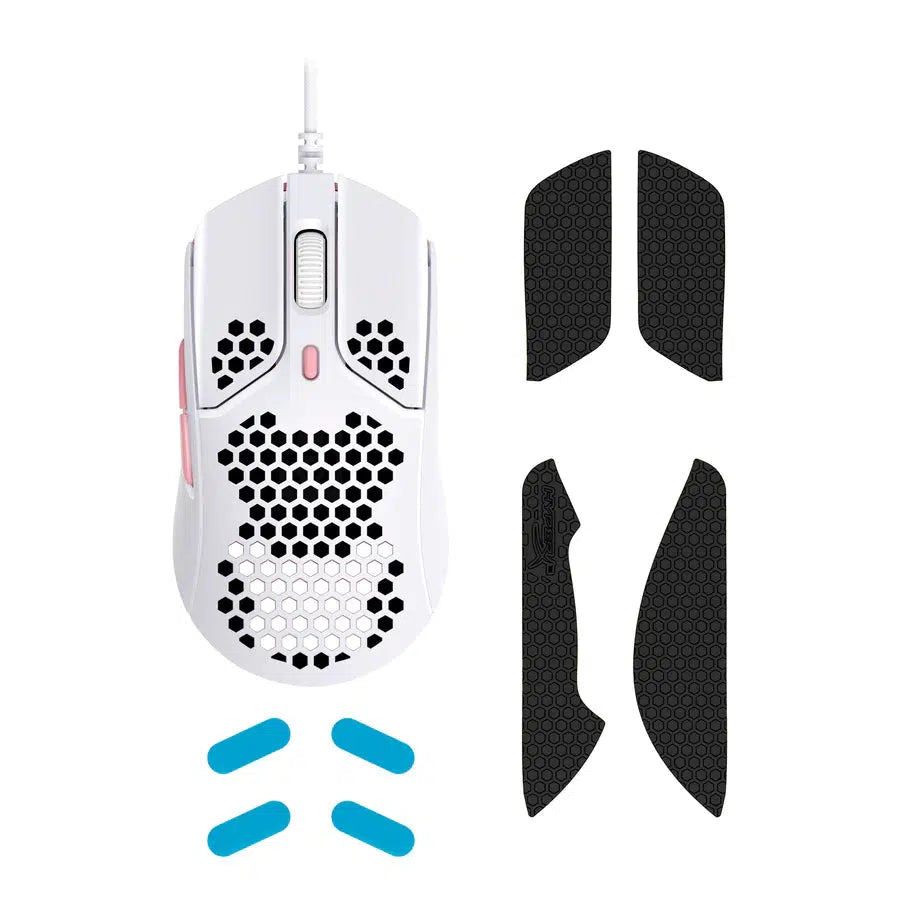 HP HYPERX PULSEFIRE HASTE (WHITE/PINK) WIRED GAMING MOUSE-MOUSE-Makotek Computers