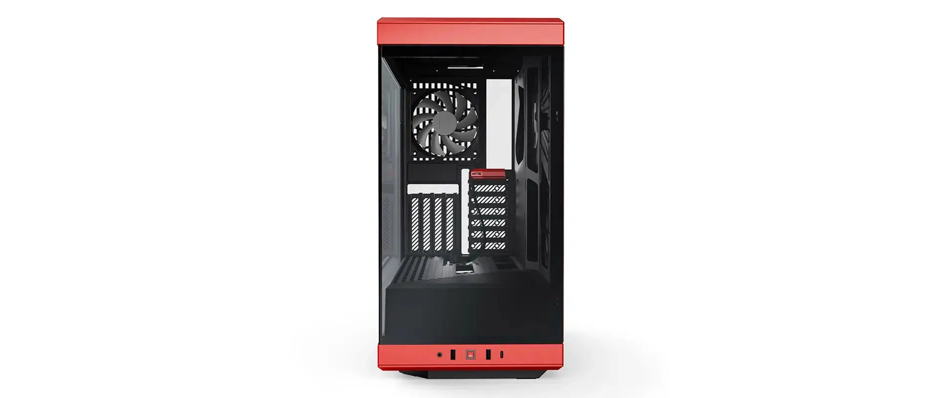 HYTE Y40 CS-HYTE-Y40-BR BLACK/RED MID TOWER CASE-CASE-Makotek Computers