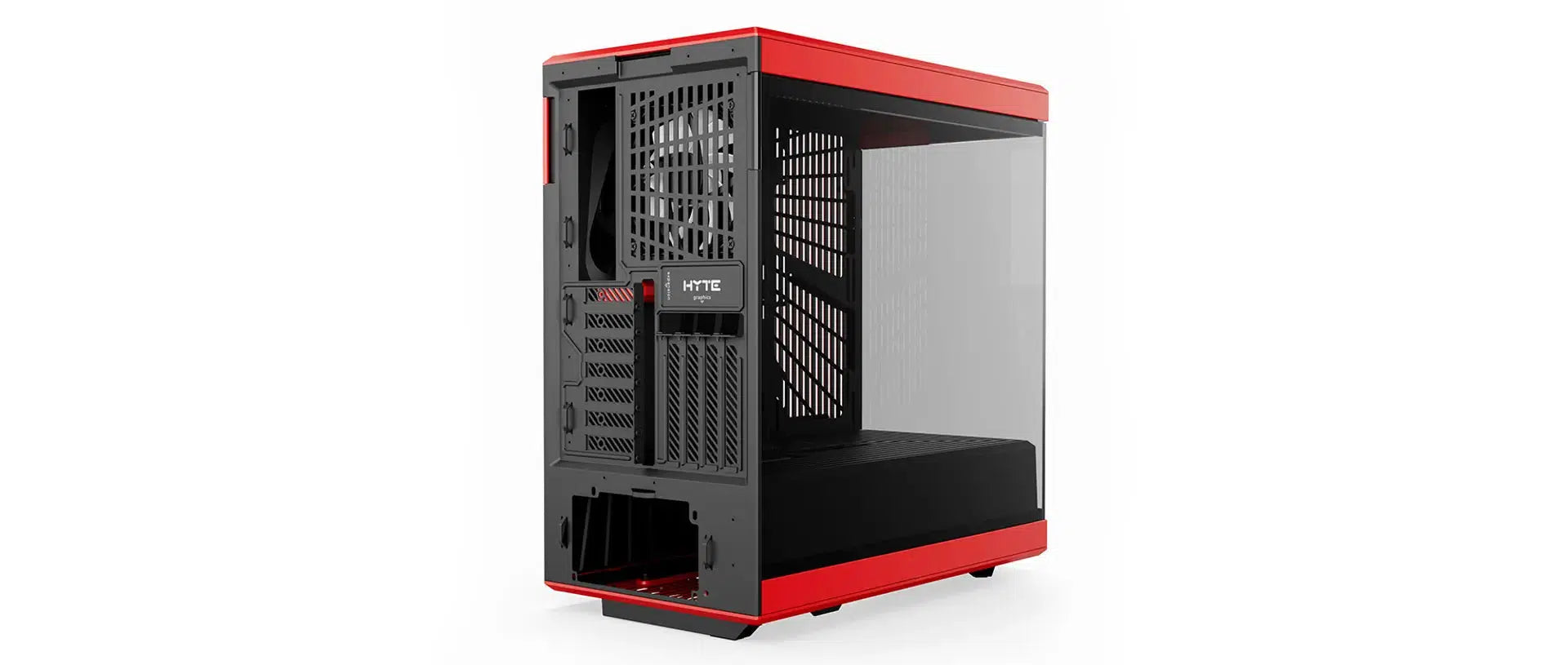 HYTE Y40 CS-HYTE-Y40-BR BLACK/RED MID TOWER CASE-CASE-Makotek Computers