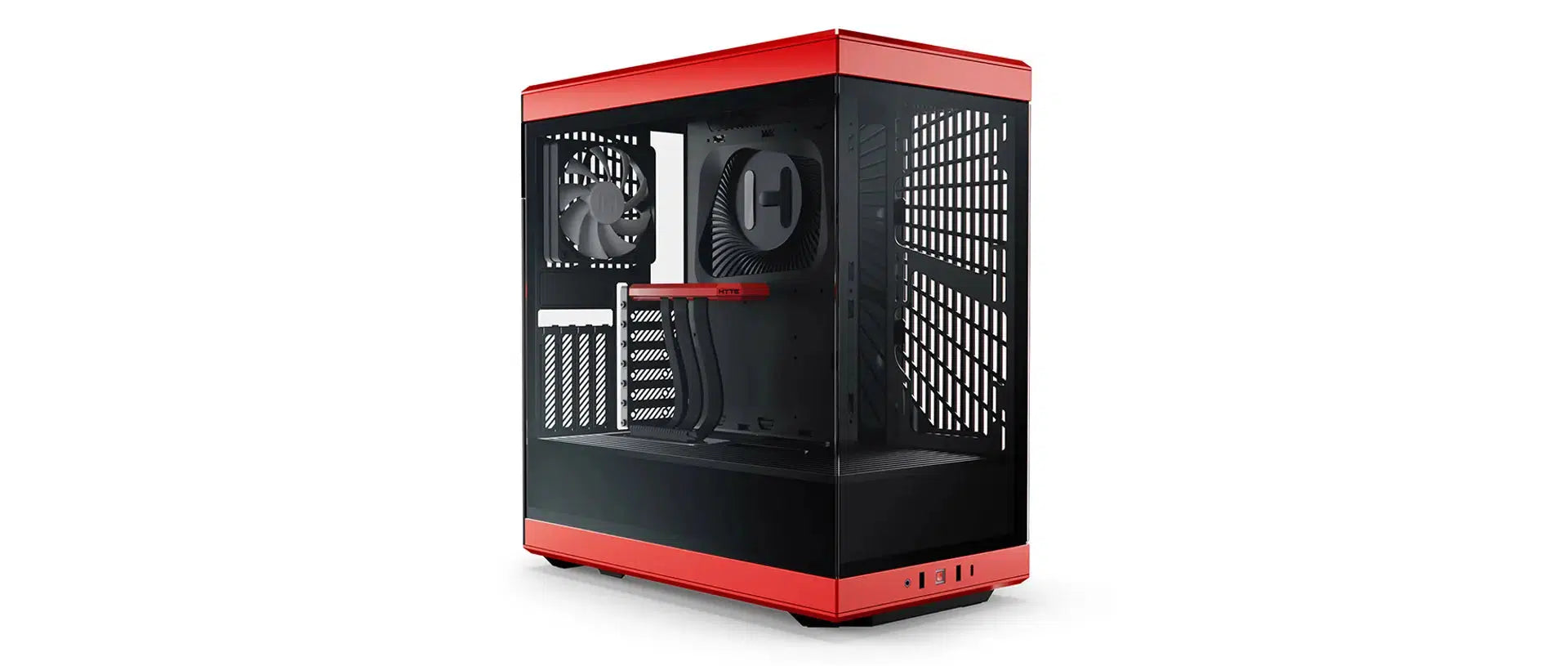 HYTE Y40 CS-HYTE-Y40-BR BLACK/RED MID TOWER CASE-CASE-Makotek Computers