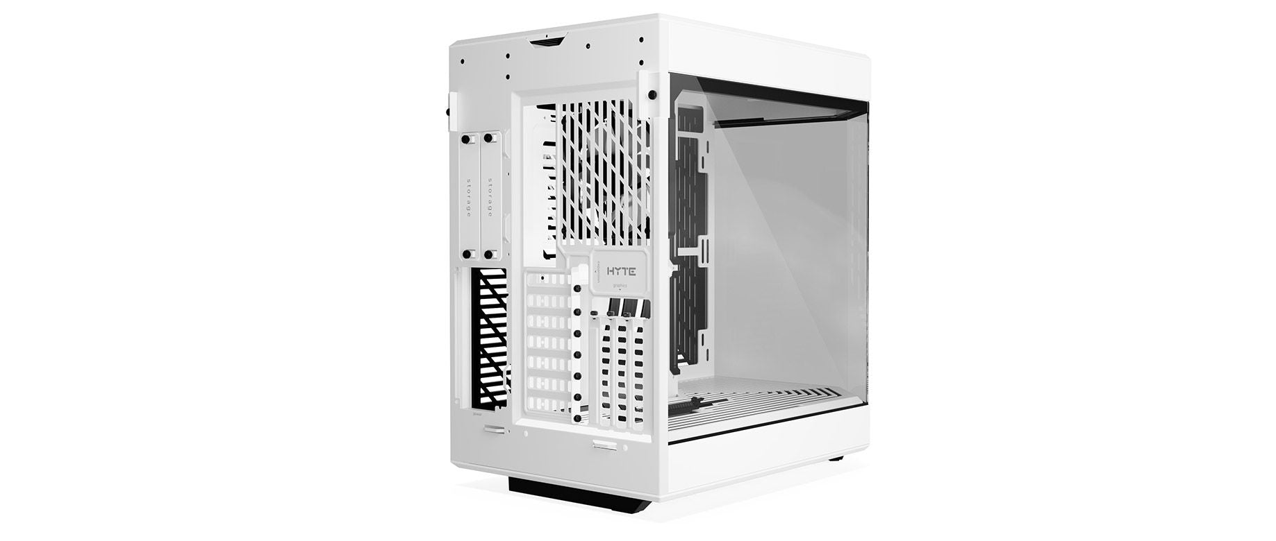 HYTE Y60 CS-HYTE-Y60-WW SNOW WHITE ABS / STEEL / TEMPERED GLASS ATX MID TOWER PC CASE-CASE-Makotek Computers