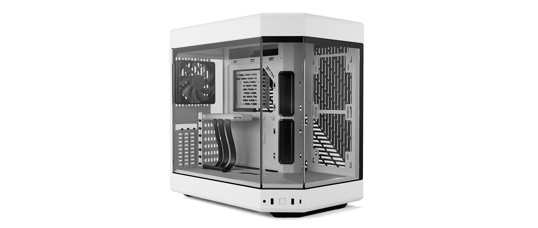 HYTE Y60 CS-HYTE-Y60-WW SNOW WHITE ABS / STEEL / TEMPERED GLASS ATX MI ...