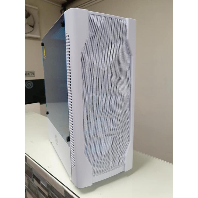 INPLAY GAMING CASE METEOR 03 WHITE PC CASE-PC CASE-Makotek Computers