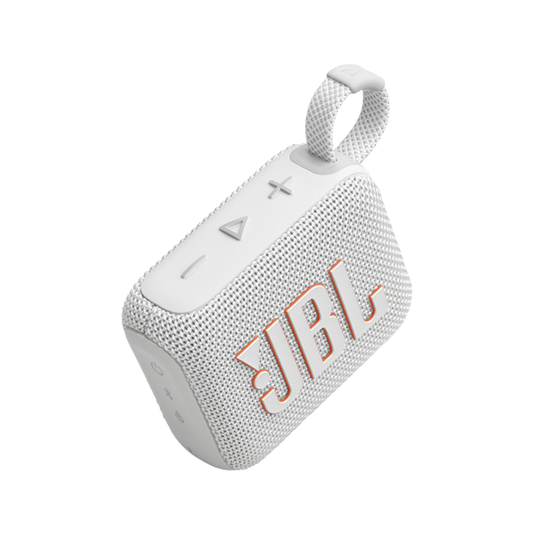 JBL GO 4 WHITE ULTRA-PORTABLE BLUETOOTH SPEKER|WATER PFOOF AND DUST PROOF| cable 1 X USB TYPE-C|12 MONTHS WARRANTY