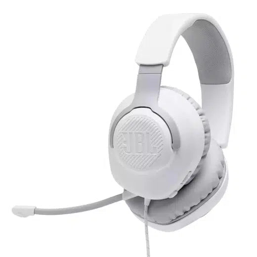 JBL HARMAN QUANTUM 100 WHITE WIRED GAMING HEADSET-HEADSET-Makotek Computers