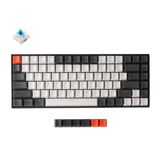 KEYCHRON K2-A1H WIRELESS MECHANICAL GATERON KEYBOARD | 84 KEYS | 75% LAYOUT | RED SWITCH | WHITE LED BACKLIGHT | 6 MONTHS WARRANTY KEYBOARD