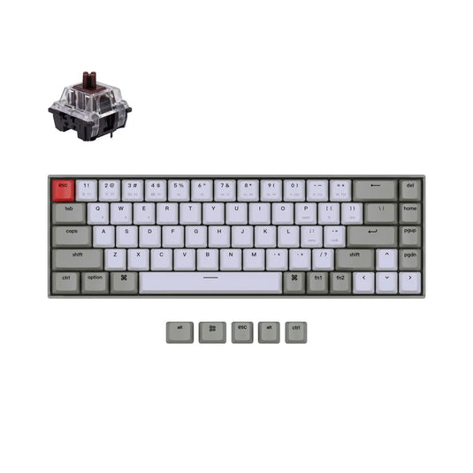 KEYCHRON K6-K3 KEYBOARD | NON-BACKLIT | GATERON | BROWN SWITCH | 6 MONTHS WARRANTY KEYBOARD