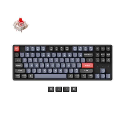 KEYCHRON K8-PJ1 PRO SWAPPABLE WIRELESS TKL MECHANICAL KEYBOARD | RGB BACKLIGHT | 87 KEYS | 80% LAYOUT | RED SWITCH | 6 MONTHS WARRANTY KEYBOARD