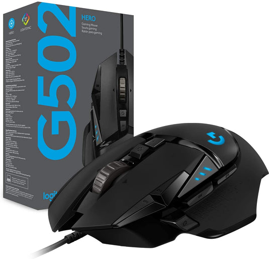 LOGITECH G502 HERO HIGH PERFORMANCE GAMING MOUSE-MOUSE-Makotek Computers