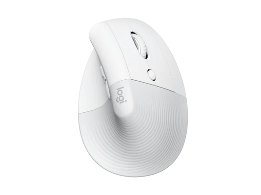 LOGITECH LIFT VERTICAL ERGONOMIC OFF WHITE MOUSE | 400-4000 DPI | 6 BUTTONS | 10M WIRELESS RANGE | 6 MONTHS WARRANTY MOUSE