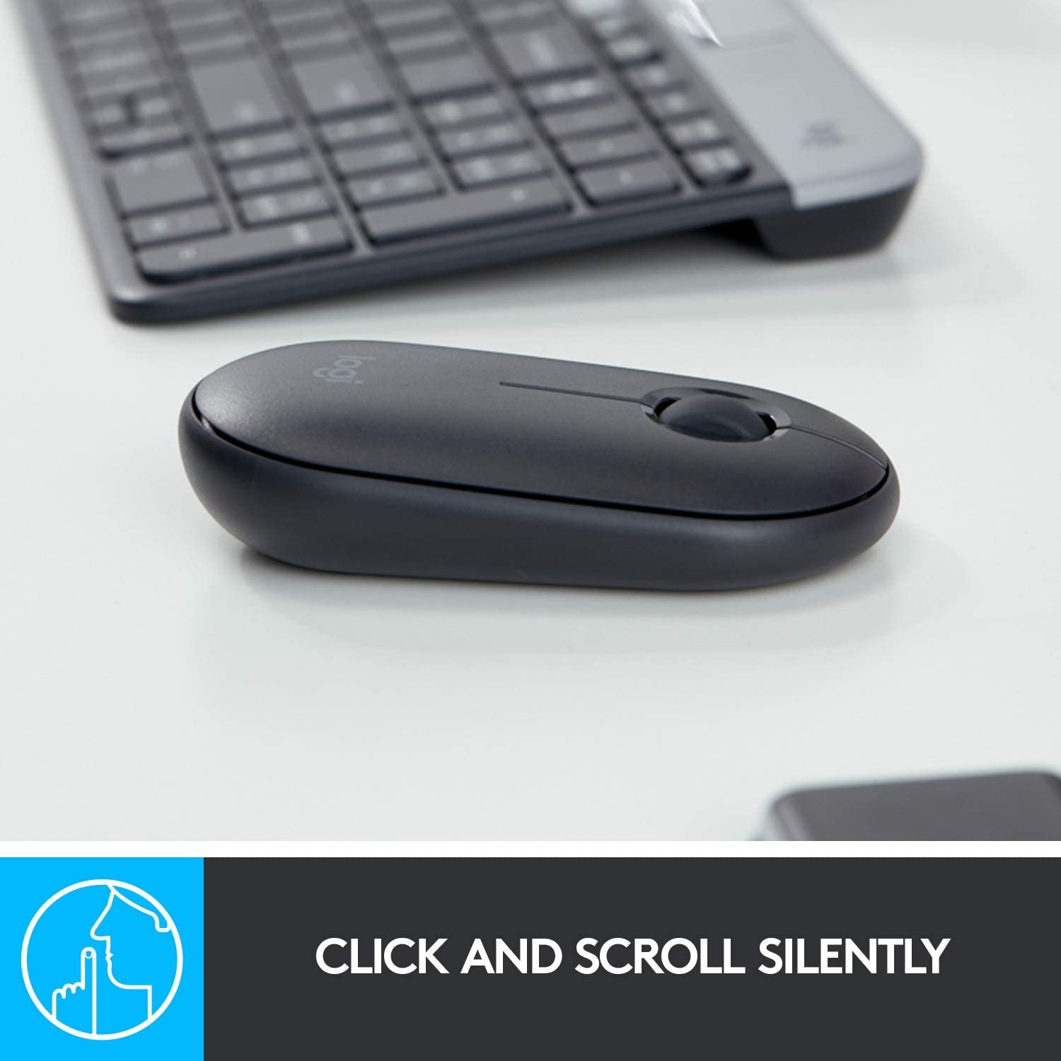 LOGITECH M350 PEBBLE WIRELESS GRAPHITE MOUSE-MOUSE-Makotek Computers