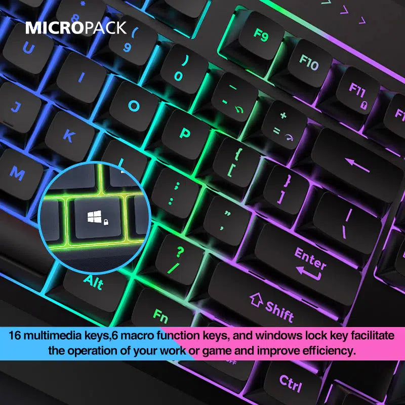 MICROPACK DIGITAL YOURS APOLLO GK20 RGB GAMING WIRED KEYBOARD-KEYBOARD-Makotek Computers