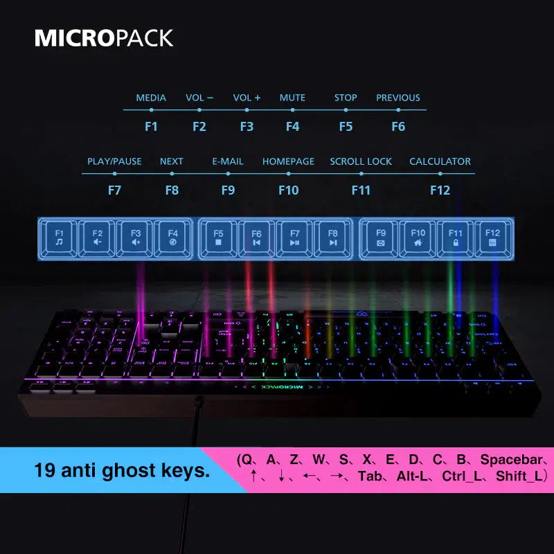 MICROPACK DIGITAL YOURS APOLLO GK20 RGB GAMING WIRED KEYBOARD-KEYBOARD-Makotek Computers