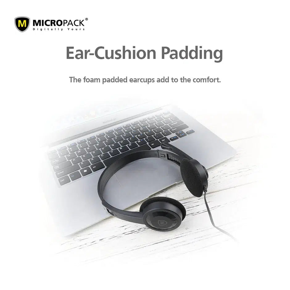 MICROPACK DIGITAL YOURS MHP01 STEREO SURROUND 3.5MM MULTI DEVICE HEADSET-HEADSET-Makotek Computers