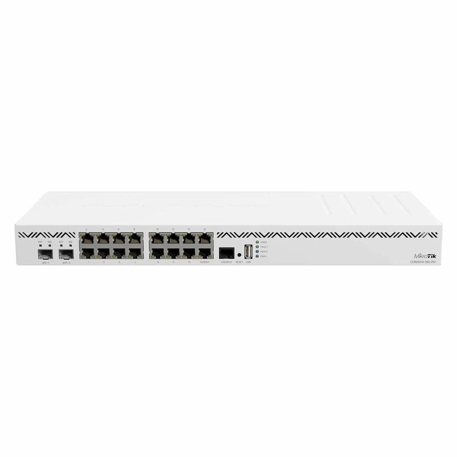 MIKROTIK CCR2004-16G-2S+ CLOUD CORE L6 1U RACKMOUNT 16-PORT, 2 SFP+ GIGABIT ROUTER-ROUTER-Makotek Computers