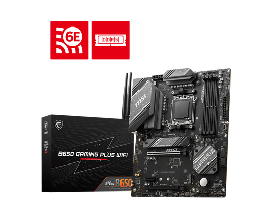 MSI B650 GAMING PLUS WIFI MOTHERBOARD | AM5 | DDR5 | 4X DIMM |  12 MONTHS WARRANTY MOBOARD