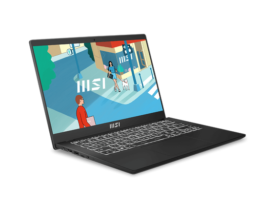 MSI MODERN 14 C13M-1261PH CLASSIC BLACK | INTEL CORE I3 1315U | 8GB 3200MHZ DDR4 MEMORY | INTEL UHD GRAPHICS | 512GB NVME SSD | 14" FULL HD DISPLAY | WINDOWS 11 OS | 12 MONTHS WARRANTY LAPTOP