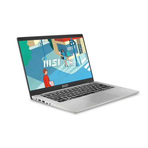 MSI MODERN 14 C7M-271PH US | AMD RYZEN 5 7535U | 16GB 3200MHZ DDR4 MEMORY (ONBOARD) | AMD RX VEGA GRAPHICS | 512GB NVME SSD | 14" FULL HD IPS DISPLAY | URBAN SILVER | WINDOWS 11 OS | 12 MONTHS WARRANTY LAPTOP