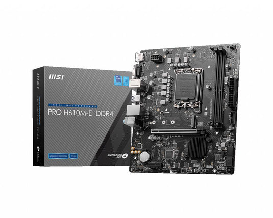 MSI PRO H610M-E DDR4 M-ATX MOTHERBOARD-MOTHERBOARDS-Makotek Computers