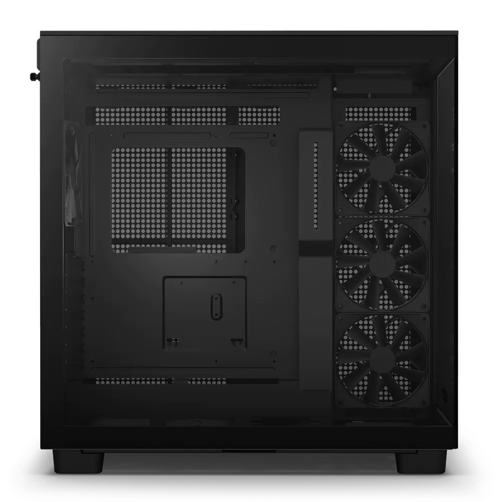 NZXT H9 FLOW MATTE BLACK DUAL CHAMBER MID TOWER CASE-CASE-Makotek Computers