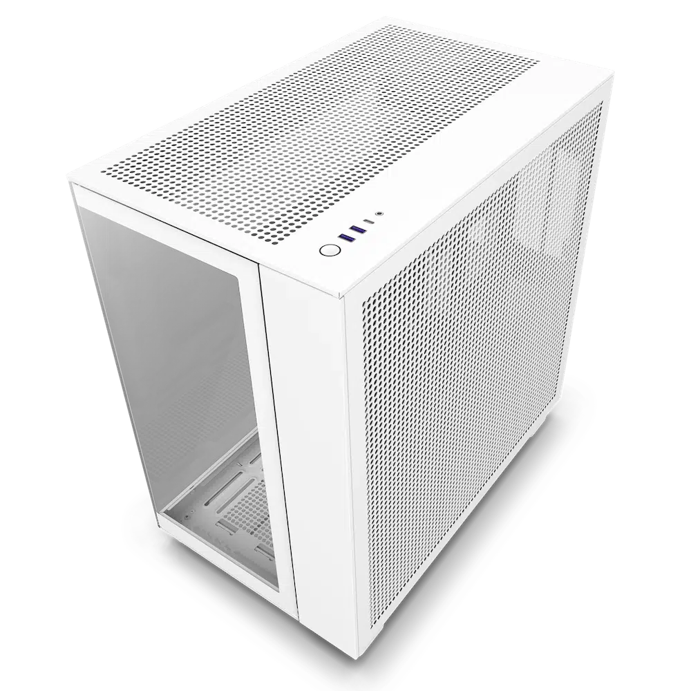 NZXT H9 FLOW MATTE WHITE DUAL CHAMBER MID TOWER CASE-CASE-Makotek Computers