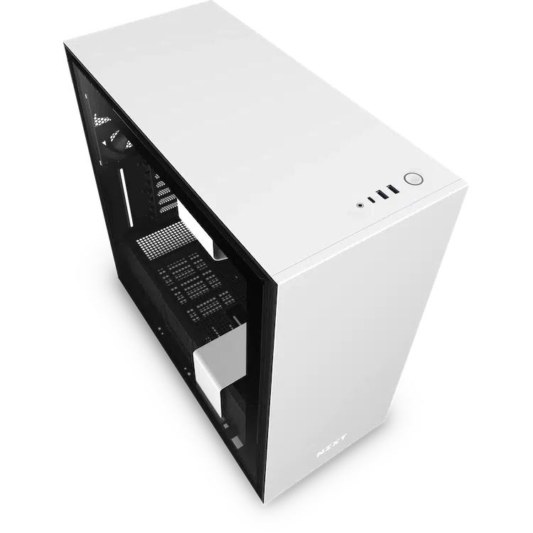 NZXT H710 CA-H710B-W1 WHITE MID TOWER TEMPERED GLASS CASE-PC CASE-Makotek Computers