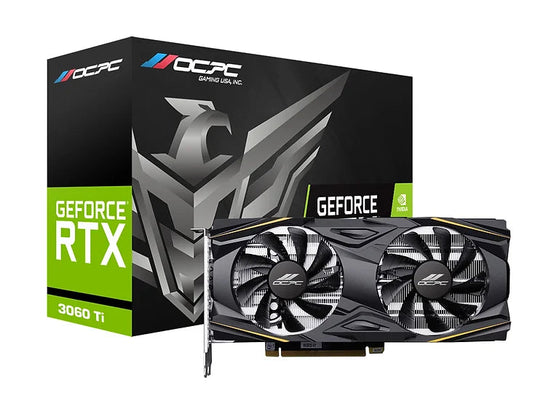 OCPC GF RTX 3060TI | 8GB GDDR6 | HDMI+DP | 256-BIT | DUAL FAN | 12 MONTHS WARRANTY | GRAPHICS CARD