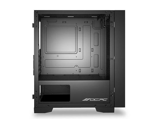 OCPC SCURA MESH MICRO-TOWER GAMING PC CASE | CASE WITH 2*140MM ARGB FAN | TG | M-ATX | BLACK | 12 MONTHS WARRANTY PC CASE