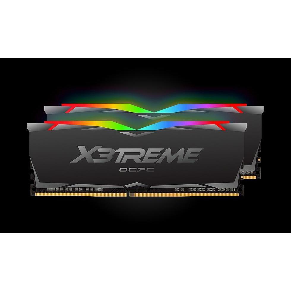 OCPC EXTREME RGB AURA DDR4 16GB (2X8) 3200 BLACK MEMORY CARD-MEMORY-Makotek Computers