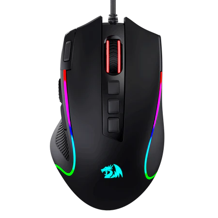 REDRAGON M612BLK PREDATOR RGB BLACK MOUSE | 8000 DPI | WIRED OPTICAL MOUSE | 11 PROGRAMMABLE BUTTONS | 5 BACKLIT MODES | RAPID FIRE BUTTON  | 6 MONTHS WARRANTY MOUSE