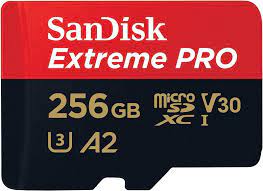 SANDISK EXTREME PRO SDSQXCD-256G-GN6MA 256GB MICROSDXC | UHS-I CARD | 200MBS | MEMORY