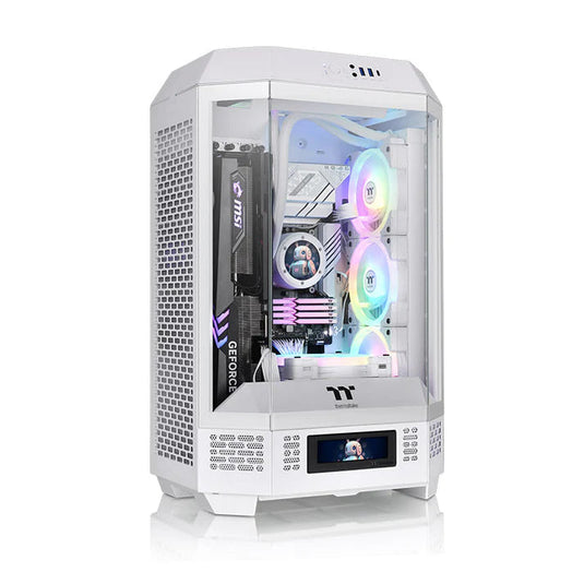 THERMALTAKE CA-1Y4-00S6WN-00 TOWER 300 SNOW MICRO TOWER CHASIS PC CASE | M-ATX | M-ITX | 3MM TEMPERED GLASS | WHITE | 12 MONTHS WARRANTY PC CASE