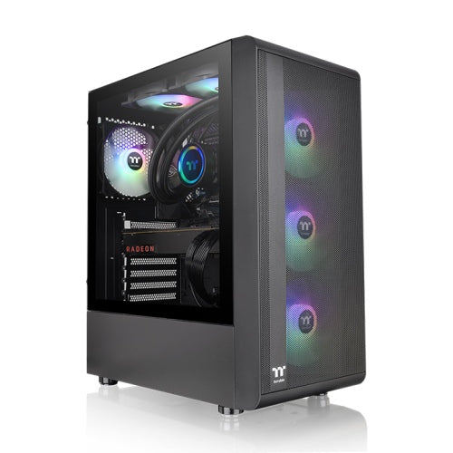 THERMALTAKE S200 BK CA-1X2-00M1WN-00 | BLACK MID TOWER | 460x 210 x 395.3 MM | 3MM Tempered Glass x 1 12 MONTHS WARRANTY PC CASE