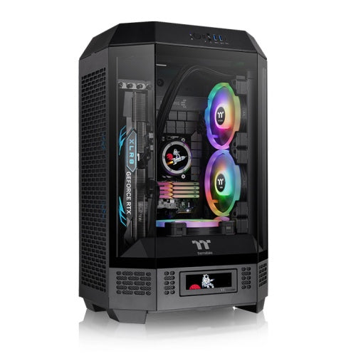 THERMALTAKE TOWER 300 BK CA-1Y4-00S1WN-00 | BLACK MICRO TOWER CHASSIS | 551 x 342 x 281 MM | 3MM TEMPERED GLASS x 3 | 12 MONTHS WARRANTY PC CASE