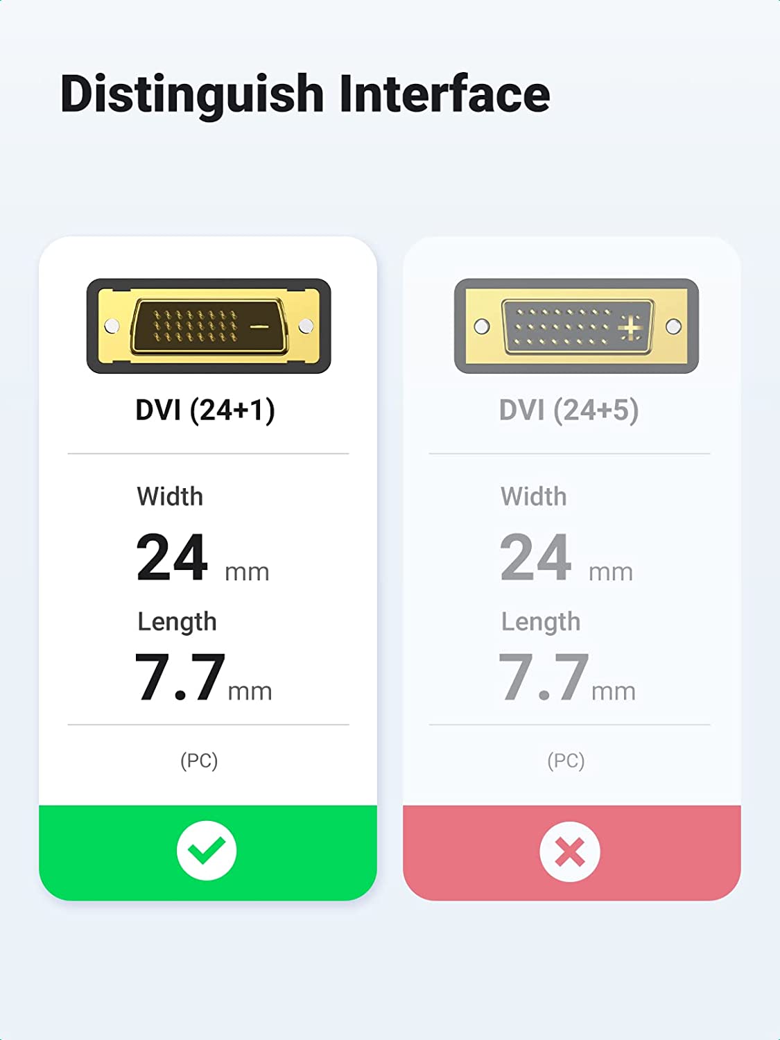 UGREEN HD106/30116 HDMI TO DVI (1M) CABLE-CABLE-Makotek Computers