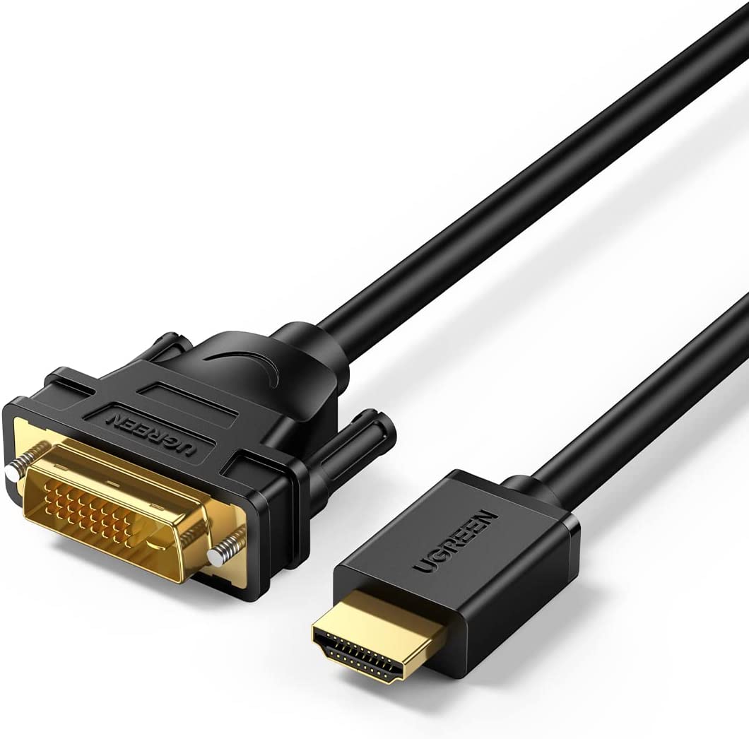 UGREEN HD106/30116 HDMI TO DVI (1M) CABLE-CABLE-Makotek Computers