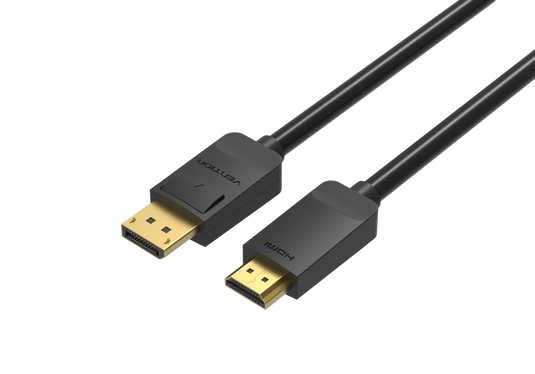 VENTION ABJBG HDMI TO DISPLAYPORT CABLE | 4K@60HZ | BLACK | 2K@144Hz/ 1080P@240HZ | 3 MONTHS WARRANTY CABLE