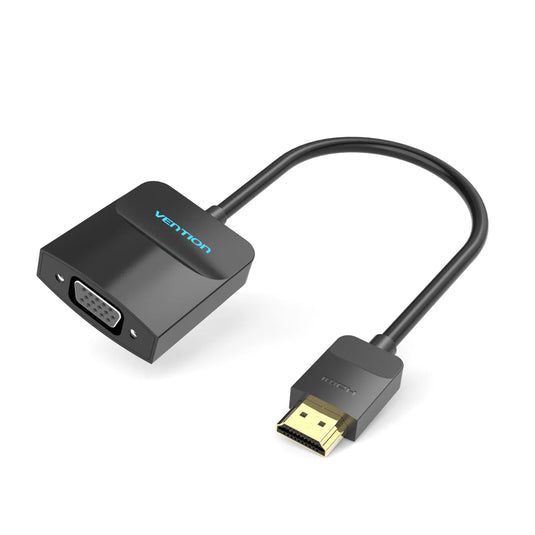 VENTION ACFBB HDMI TO VGA CONVERTER | 0.15M | BLACK | 1080P@6OHZ | 6 MONTHS WARRANTY CABLE