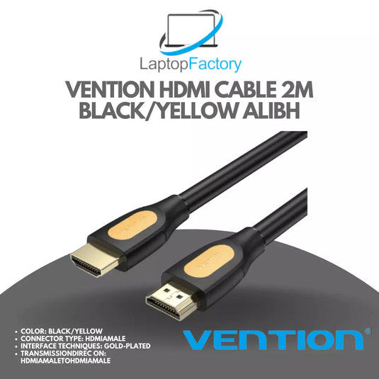 VENTION  |  ALIBH 4K | 2M |  HDMI CABLE | BLACK | 4K@60HZ | 4K@30HZ | 2M | 3 MONTHS WARRANTY CABLE