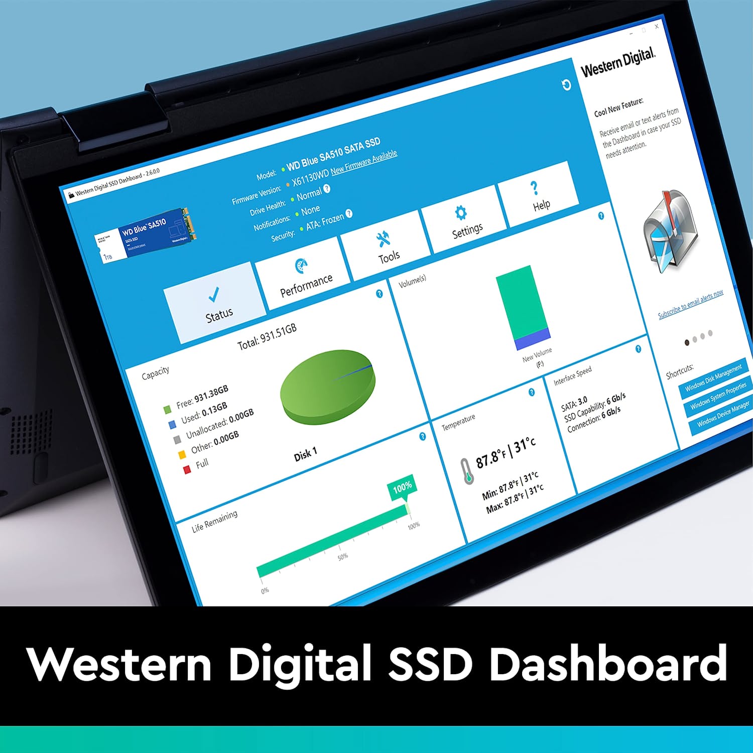 WESTERN DIGITAL BLUE SA510 1TB SATA 2.5‚Äù SSD-SOLID STATE DRIVE-Makotek Computers