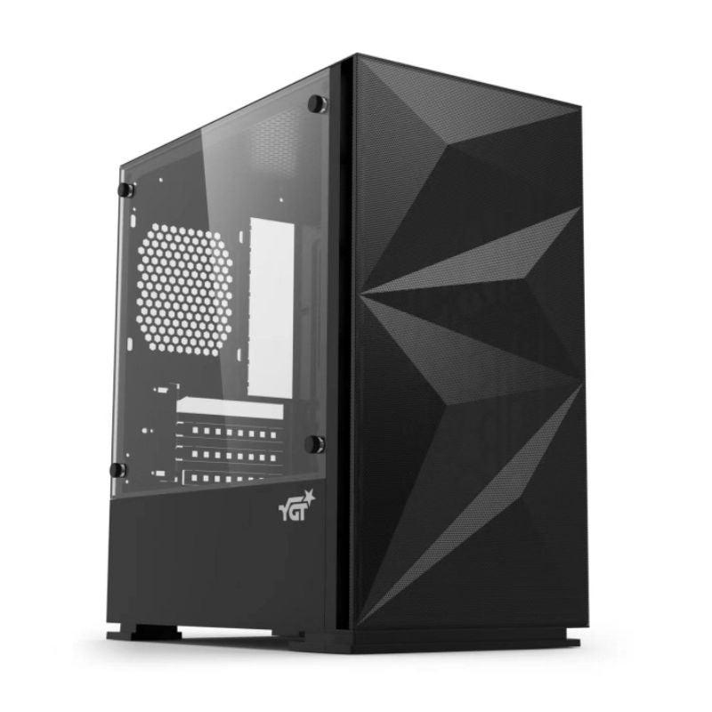 YGT B709 BLACK M-ATX MESH - TG GAMING CHASSIS-PC CASE-Makotek Computers